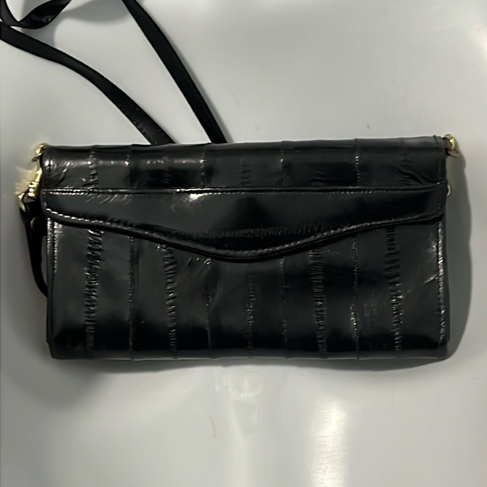 Vintage Lee Sands EEL Skin Crossbody Wallet